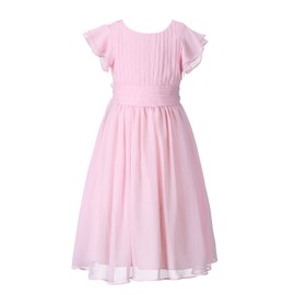 Happy Rose Flower Girl's Dress Prom Party Dresses Bridesmaid Dress Blush Pink 10