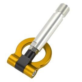 Hihaha Tow Hook / Universal Car Front Bumper Tow Hook / Durable Metal Swivel Tow Hook Ring for Toyota Yaris EP 23.0cm 1pc Gold Tone