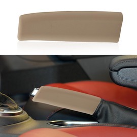 Car Handbrake Cover, Silicone Handle Grip Protector, Anti-Scratch Brake Parking Decorative Hood, Comfortable Brake Covers for Car Brake Levers, Universal for Most Cars (Beige Yellow)
