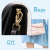 sourcing map 2Pcs Swivel Clasps Hook, 38mm(1-1/2 Inch) D Ring