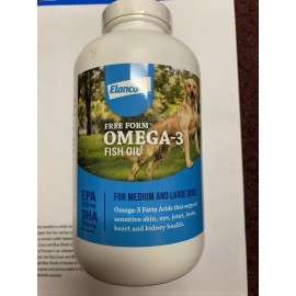 Snip Tips Omega 3 Fish Oil Liquid Supplement for Medium/Large Dogs 250 Count NEW