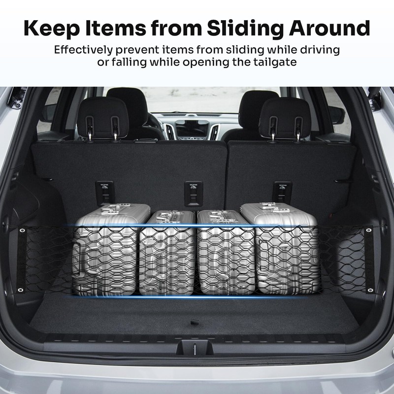 Canvcle Trunk Cargo Net for 2018-2024 Chevy Equinox & GMC
