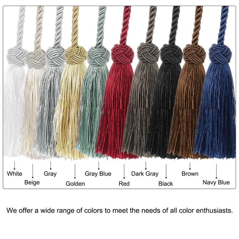 sourcing map 2Pcs Tassel Curtain Tiebacks, Curtain Holdbacks with Tassel