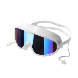 NICEYEA Anti-Rutsch-Silikon-Schwimmbrille für Erwachsene Unisex-Schwimmbrille Professionelle Silikon-Schwimmbrille mit integrierten Ohrstöpse Wasserdicht & Anti-Beschlag-Schwimmbrille