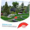 BESPORTBLE Abs Plastic Sprinkler Flags 6 Pack Mini Flags for