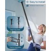 SEIRIONE Corner Shower Caddy Tension Pole, Rustproof Bathroom Shower Organizer