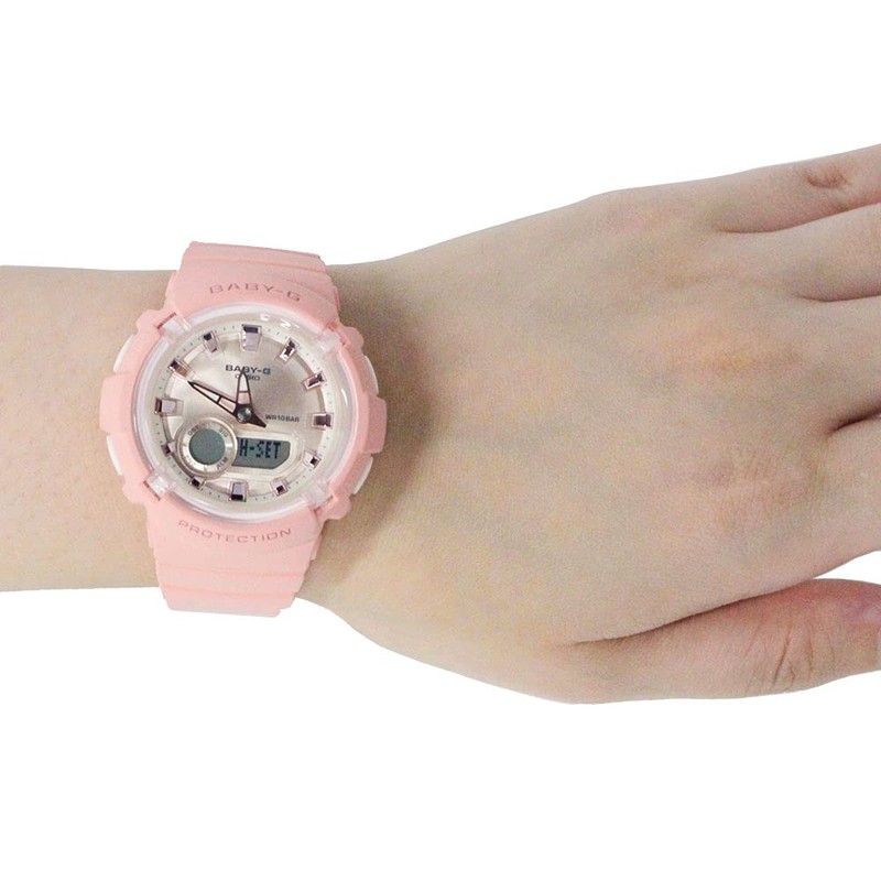 Casio BGA-280-4A Baby G Watch, Women's, Waterproof, Ana-Digi, Pink, Casual