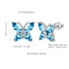 Aurora Tears Butterfly Necklace Earrings Rings Birthstone Jewellery Set Pendant