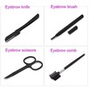 9 Pcs Professional Tweezer Set Eyebrow Removal Portable Clip Stainless