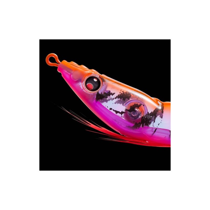 DUEL(デュエル) スッテ EZ-SLIM 布巻 パラソル 85mm 04 LBBL 重量:6g A1687-LBBL-夜光ボイルブラック