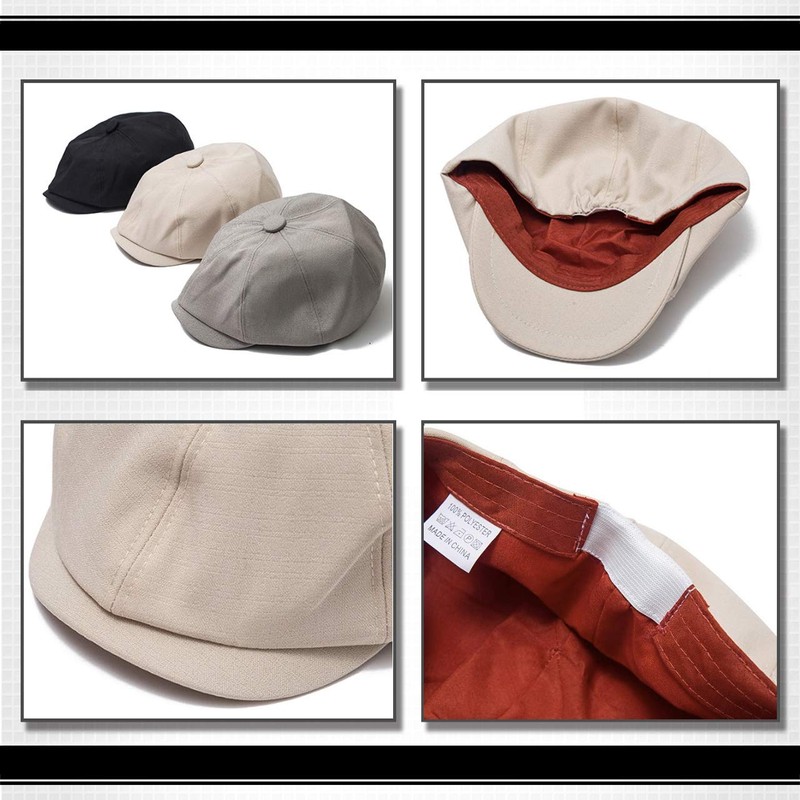 White Fang CA459 Women's Hat, Plain, Cap, Newsacket, Stylish, Simple,