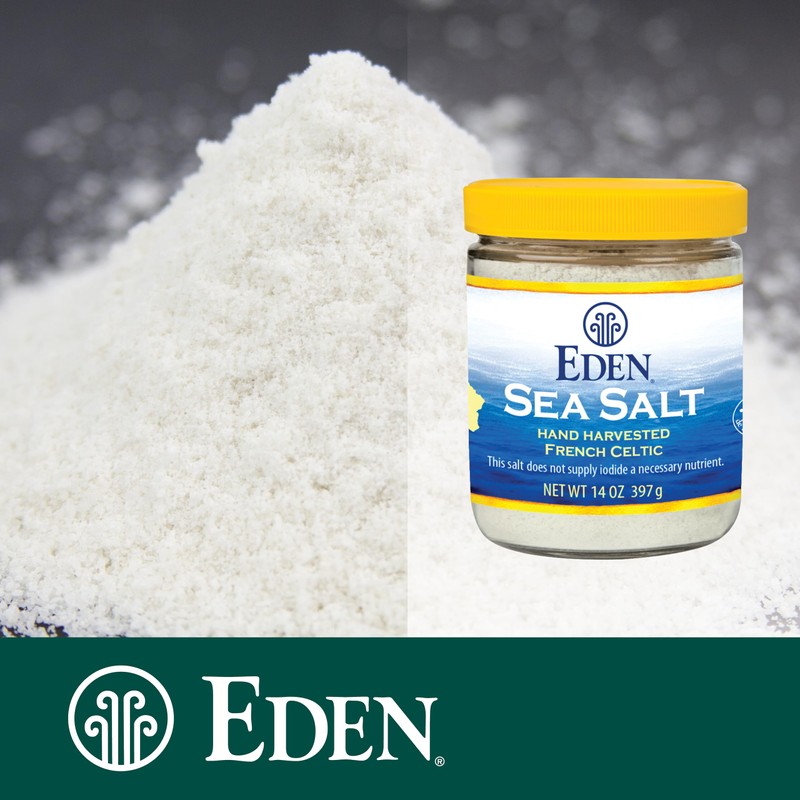 Eden Sea Salt, Hand Harvested French Celtic, Stone Ground (Fine),