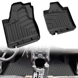 SAUTVS TPE Floor Mats for Can-Am Maverick X3, Front Row Floor Liners All Weather Protection Slush Mats for Can Am Maverick X3 2017-2024 Accessories