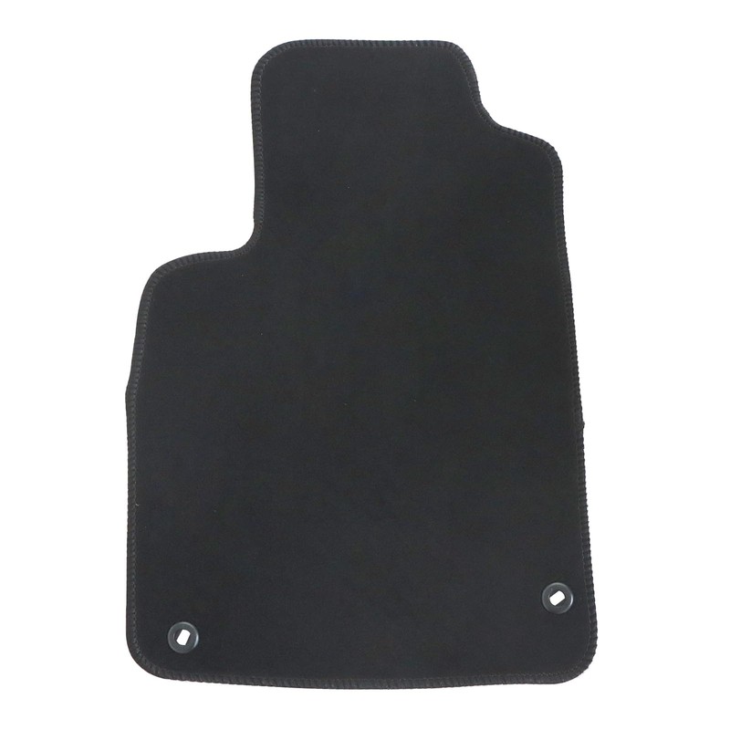 SecosAutoparts Replacement Black Velour Front & Rear Floor Mats Carpet
