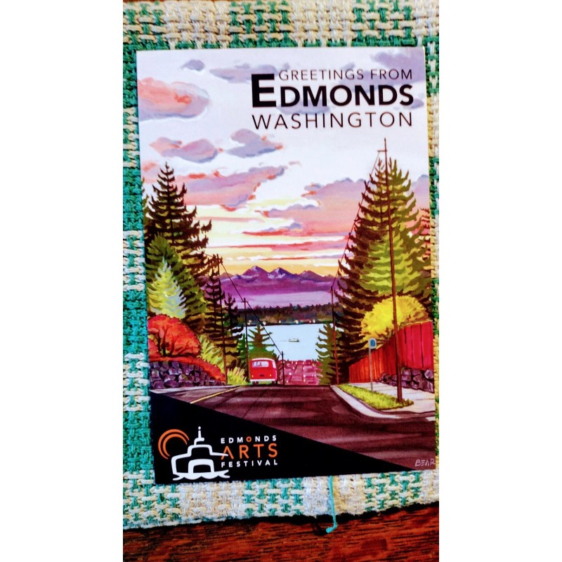 STATE OF WASHINGTON FAMOUS POST CARD EDMONDS ARTS FESTIVAL EDMONDS
