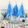 Newperlite Oklahoma Stick Flag Small Mini Hand Held Flags -