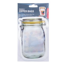Kikkerland Zipper Bags (Set of 4), Small