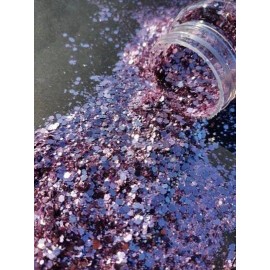 JKB's glitters and more LLC Rosie color shifting polyester glitter mix 2 oz. in a shaker bottle!