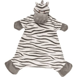 Suki Baby Zooma Soft Boa Plush Baby's Blankie with Embroidered Accents (Zebra)