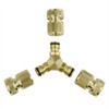 3 Way Coupling Water Garden Hose Male Fitting Joiner Adaptor