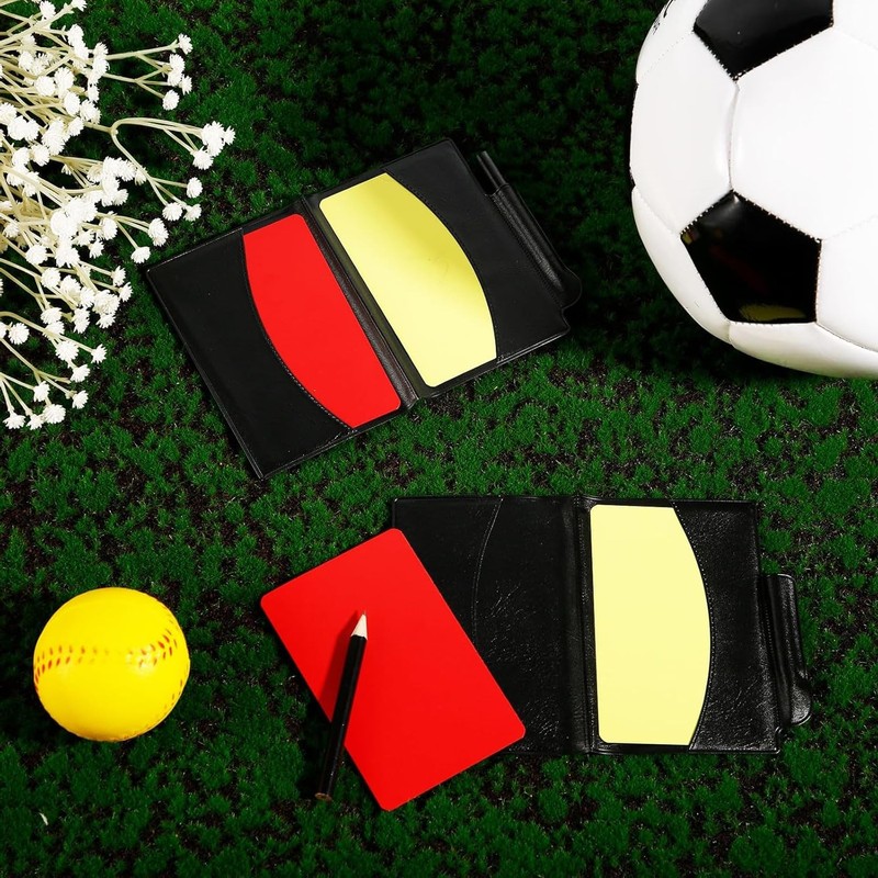 Soccer Referee Card Sets, 4Pcs Football Red and Yellow Cards,Soccer