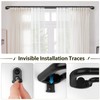 Double Curtain Rods 48 to 84 Inches, HOTOZON Blackout Double
