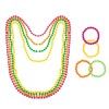 Dcsfadq 8 Stück Neon Perlen Halsketten & Armbänder 80er Jahre