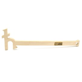 hBARSCI Oven Rack Push Puller for Baking, Made in America 17" L x 4.75" H x 0.5" W, Unfinished American Birch Plywood - at Home Series