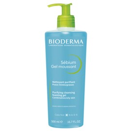 Bioderma Bioderma - Sébium - Foaming Gel Pump - Cleansing and Make-Up Removing - Skin Purifying - for Combination to Oily Skin 16.7 Fl Oz (Pack of 1)