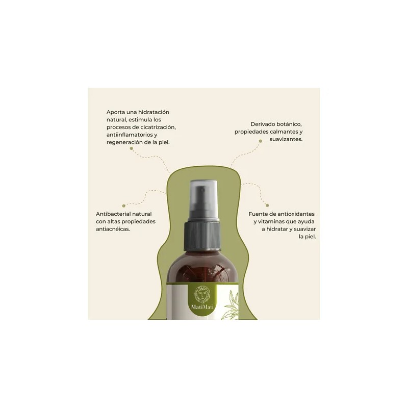 Agua De Rosas Facial Hidratante Y Tea Tree Matimati 125
