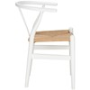 Poly and Bark Weave Chair in White