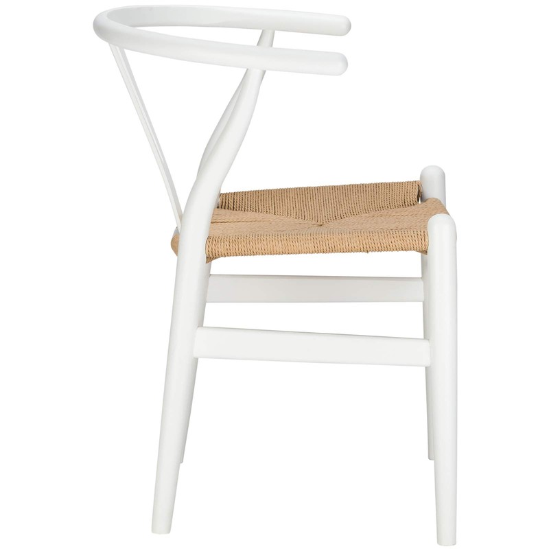 Poly and Bark Weave Chair in White