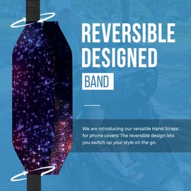 Switchbands Customizable Universal Phone Grip Strap| Reversible Phone Hand Strap for Phone Cases As Phone Loop Holder| Secure Handling by Comfortable Phone Strap - City Space, Pack of 1