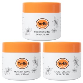 Yu-Be Moisturizing Skin Cream 4.4 Fl. Oz. Jar Trio I Deeply Hydrating Non-Greasy Moisturizer for Dry Skin I Soothing Camphor Calms, Cools, & Relieves Skin I Vitamins Nourish, Repair & Rejuvenate