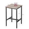 VASAGLE Bar Table, Small Kitchen Dining Table, High Top Pub