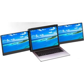 JJTechGiant Portable Monitor for Laptop 12" Laptop Screen Extender FHD IPS Type-C Multiple Monitor Extender Compatible with 13.3''-16.5'' Mac Windows Phone