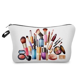 Livel lhood Cosmetics Pattern Makeup Bag Cute Small Organizer Zipper Pouch Cosmetics Pattern Cosmetic Bag Birthday Present for Women Friends -1, hzj0695