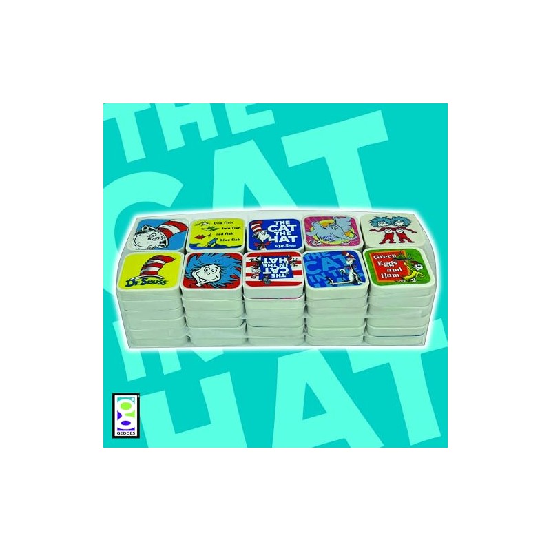 Raymond Geddes Dr. Seuss Character gomas de borrar, 60 Pack