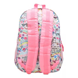 Lluvia Mochila Con Compartimiento Para Laptop Magic Vibes Bordado Primaria Rosa Ll20bpj07 Lluvia