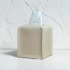Caja de pañuelos de Cuero (Classic-Textured Beige, 1 Pack)
