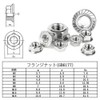 GLOWZEN 50pcs M6 Nuts Serrated Hex Flange Lock Nuts 304
