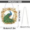 SKRYUIE Hanging Diamond Art Kits for Adults Peacock, DIY Window