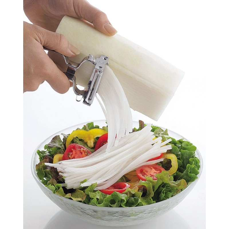 Shimomura Kihan 37577 2-Way Peeler, Made in Japan, Dishwasher Safe,