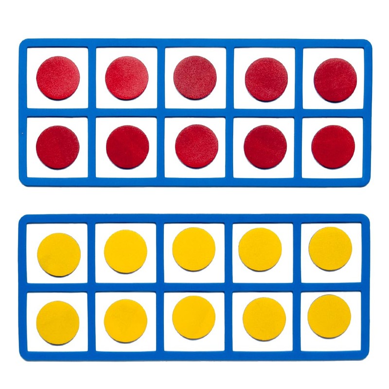 LEARNING ADVANTAGE Giant Magnetic Foam Ten Frames | Early Math