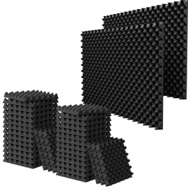 18 Pack 1.5"X12"X12" Acoustic Foam, Sound Proof Egg Crate Foam(Most Soundproofing Design), Upgraded Acoustic Panels, Fire-Retardent Sound Proof Foam Panels for Walls, Doors, Sound Foam Made by WVOVW