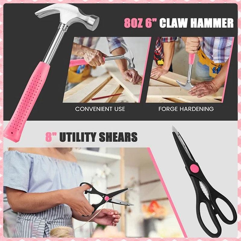 【520 Gift】39-Piece Comprehensive Household Hardware Kit - Durable Carbon Steel