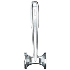 GoodCook 2 Sided Meat Tenderizer, Flat and Spiked, Strong, Sturdy Cast Aluminum Design, Silver