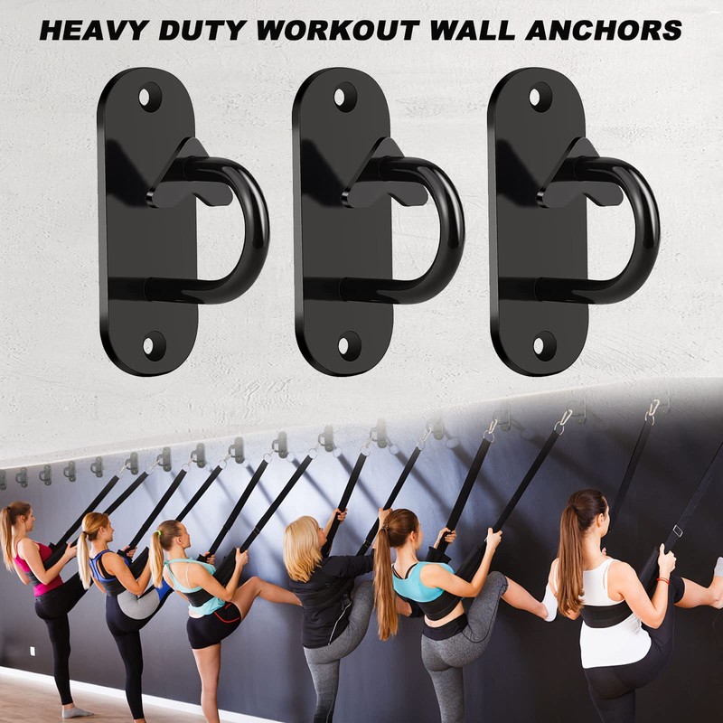 3Pcs Resistance Band Wall Anchor, Wall Mount Anchor Heavy Duty