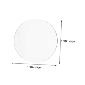 Healeved 20pcs Small Round Glass Mirrors Circle Glass Mirrors Tiles Pieces for DIY Arts Crafts Projects Traveling Framing Home Decoration