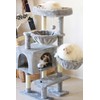 KIYUMI Cat Tree Cat Tower Condo with Sisal Scratching Post